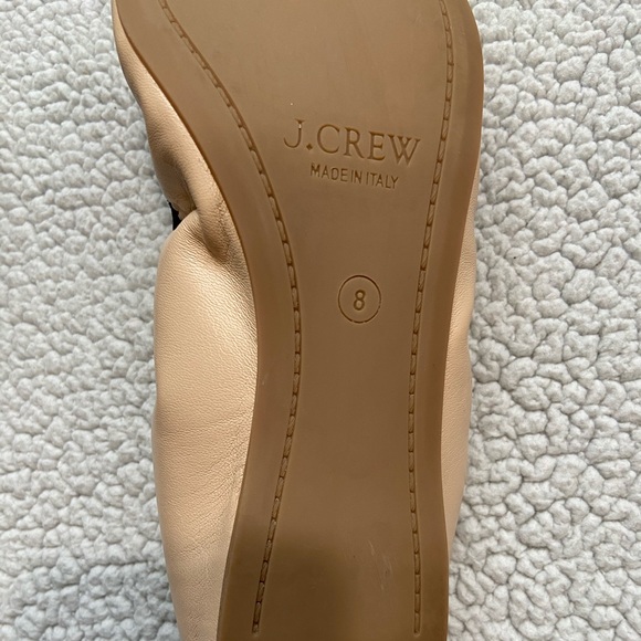 JCREW BLACK & BEIGE MILA FLAT SZ 8 - Picture 4 of 6